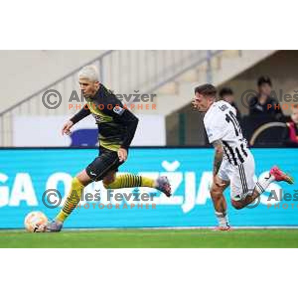 during Prva liga Telemach 2023/2024 football match between Radomlje and Mura in Domzale, Slovenia on October 29, 2023