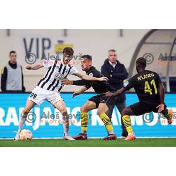 Dardan Shabanhaxhaj in action during Prva liga Telemach 2023/2024 football match between Radomlje and Mura in Domzale, Slovenia on October 29, 2023