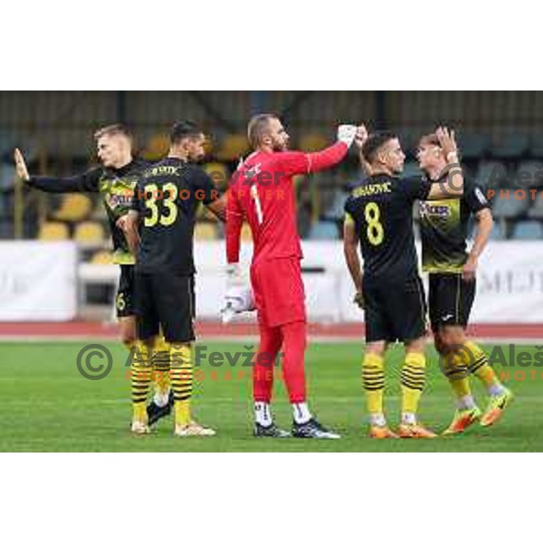 during Prva liga Telemach 2023/2024 football match between Radomlje and Mura in Domzale, Slovenia on October 29, 2023