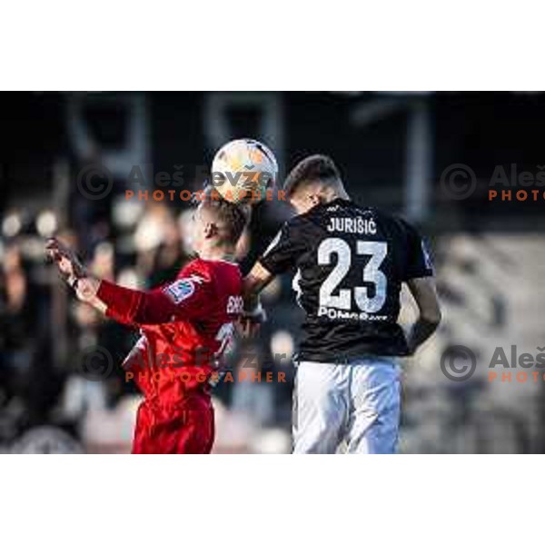 in action during Prva liga Telemach football match between Mura and Radomlje in Fazanerije, Murska Sobota, Slovenia on November 4, 2023. Photo: Jure Banfi