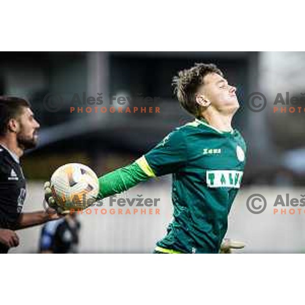 Zan Petek in action during Prva liga Telemach football match between Mura and Radomlje in Fazanerije, Murska Sobota, Slovenia on November 4, 2023. Photo: Jure Banfi