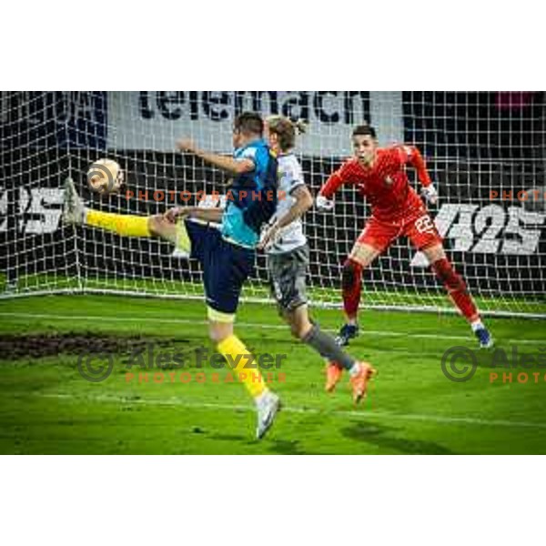 Denis Pintol in action during Prva liga Telemach football match between Celje and Olimpija in Stadion z’dezele, Celje, Slovenia on November 5, 2023. Photo: Jure Banfi