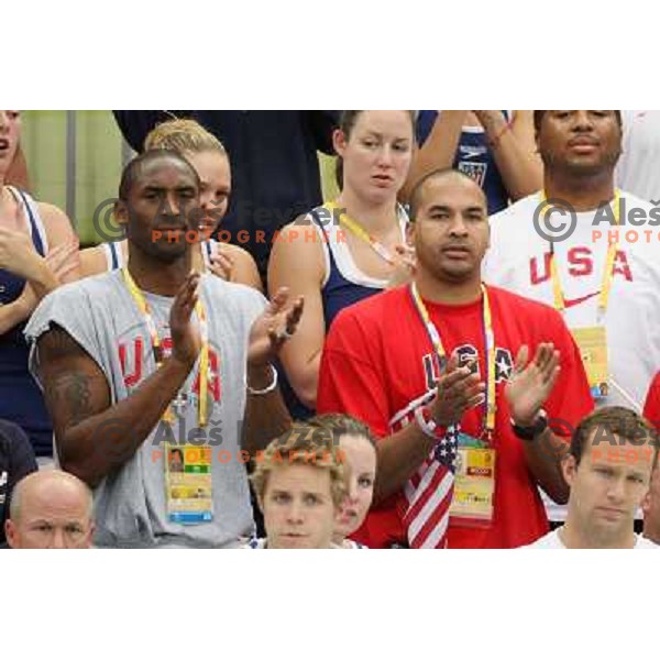 Kobe Bryant at swimming venue in Beijing, China 13.8.2008 