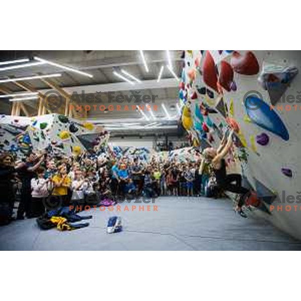 Janja Garnbret during media day in Climbing Park (Plezalni Center) in Slovenska Bistrica, Slovenia on November 10 , 2023. Photo Grega Valancic