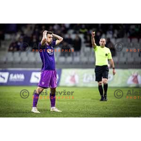 in action during Prva liga Telemach football match between Maribor and Celje in Ljudski vrt, Maribor, Slovenia on November 12, 2023. Photo: Jure Banfi