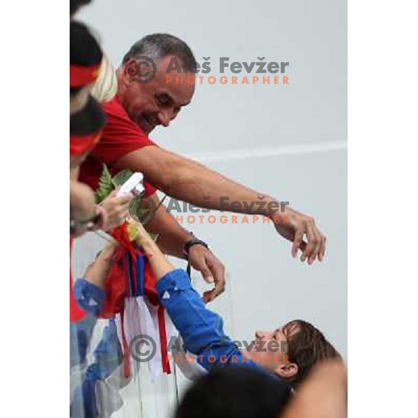 Nenad Isakovic,father of Sara Isakovic at Olympic games in Beijing, China 13.8.2008 