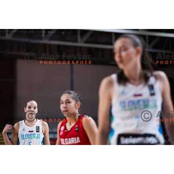 Tina Cvijanovic of Slovenia in action during FIBA Women’s EuroBasket Qualifiers match between national teams of Slovenia and Hungary, Kodeljevo Hall on November 12, Ljubljana, Slovenia.