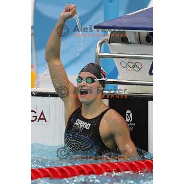 Sara Isakovic (SLO) won silver olympic medal in swimming at 200 meters freestyle in Beijing, China 13.8.2008 