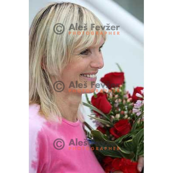 Rebeka Isakovic, mother of Sara Isakovic at Olympic games in Beijing, China 13.8.2008 