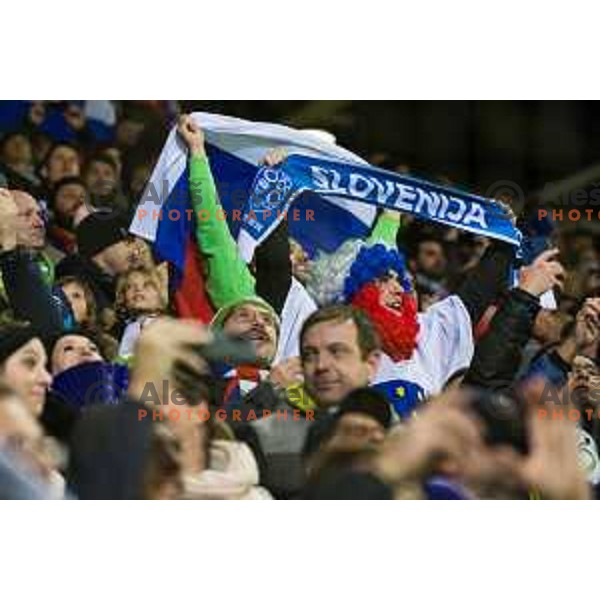 in action during UEFA Euro 2024 Qualifying match between Slovenia and Kazakhstan in Ljubljana, Slovenia on November 20, 2023