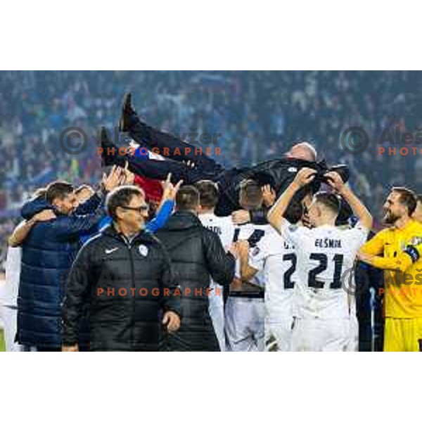 Radenko Mijatovic in action during UEFA Euro 2024 Qualifying match between Slovenia and Kazakhstan in Ljubljana, Slovenia on November 20, 2023