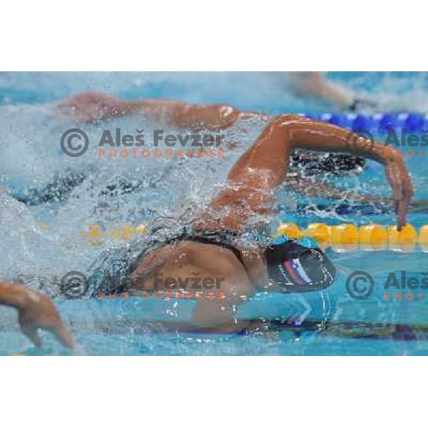 Jernej Godec (SLO) swimms in qualifiaction at 200 meter backstroke at Olympic games in Beijing, China 14.8.2008 