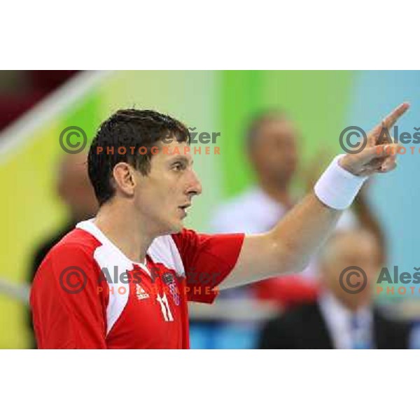 Mirza dzomba at Handball match Croatia- France at Olympic games in Beijing, China 14.8.2008. France won 23:19 