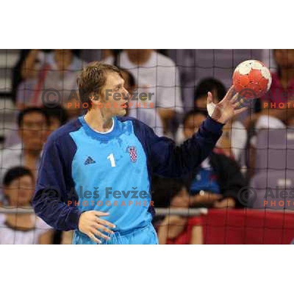 Venio Losert at Handball match Croatia- France at Olympic games in Beijing, China 14.8.2008. France won 23:19 