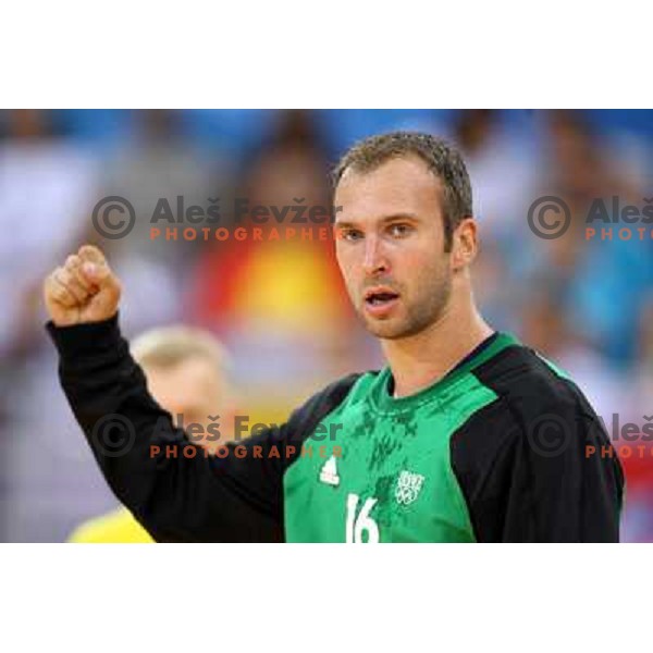 Thierry Omeyer at handball match Croatia- France at Olympic games in Beijing, China 14.8.2008. France won 23:19 