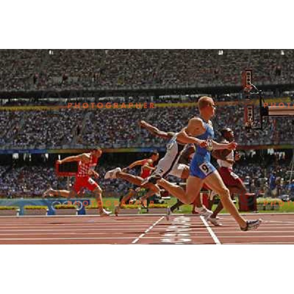 Matic Osovnikar( SLO) at qualification run at 100 meters at Olympic games in Beijing, China 15.8.2008 Photo by Ales Fevzer 