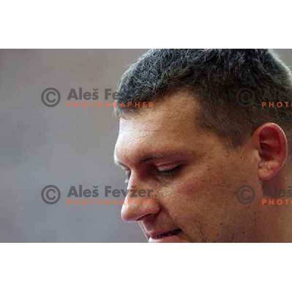 Miro Vodovnik ( SLO) at qualification of shot put at Olympic games in Beijing, China 15.8.2008 Photo by Ales Fevzer 