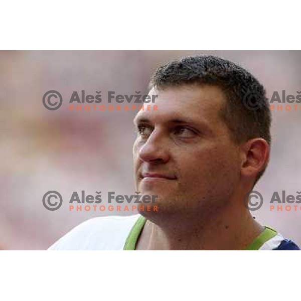 Miro Vodovnik ( SLO) at qualification of shot put at Olympic games in Beijing, China 15.8.2008 Photo by Ales Fevzer 