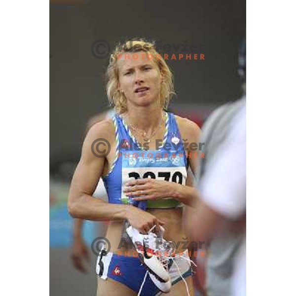 Brigita Langerholc ( SLO) at qualification run at 800 meters at Olympic games in Beijing, China 15.8.2008 Photo by Ales Fevzer 