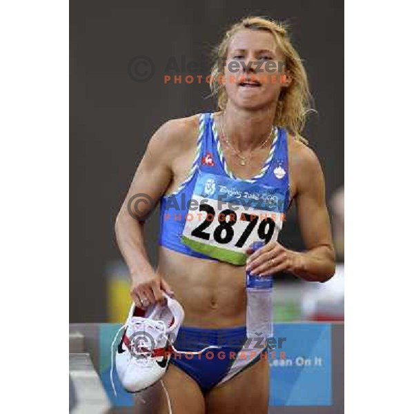 Brigita Langerholc ( SLO) at qualification run at 800 meters at Olympic games in Beijing, China 15.8.2008 Photo by Ales Fevzer 