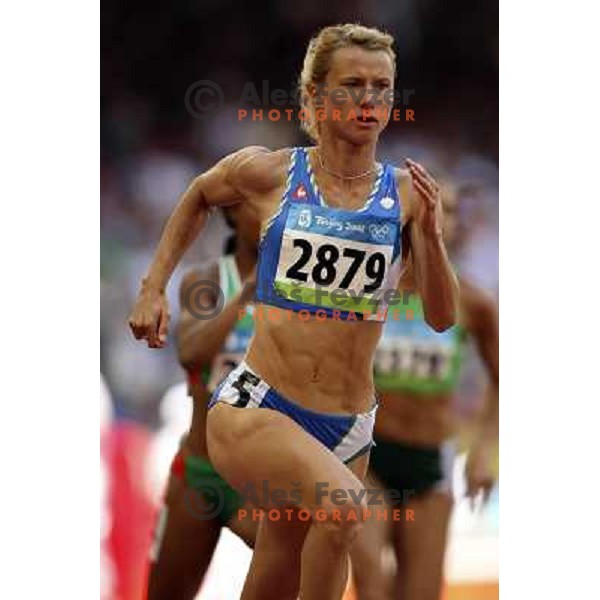 Brigita Langerholc ( SLO) at qualification run at 800 meters at Olympic games in Beijing, China 15.8.2008 Photo by Ales Fevzer 