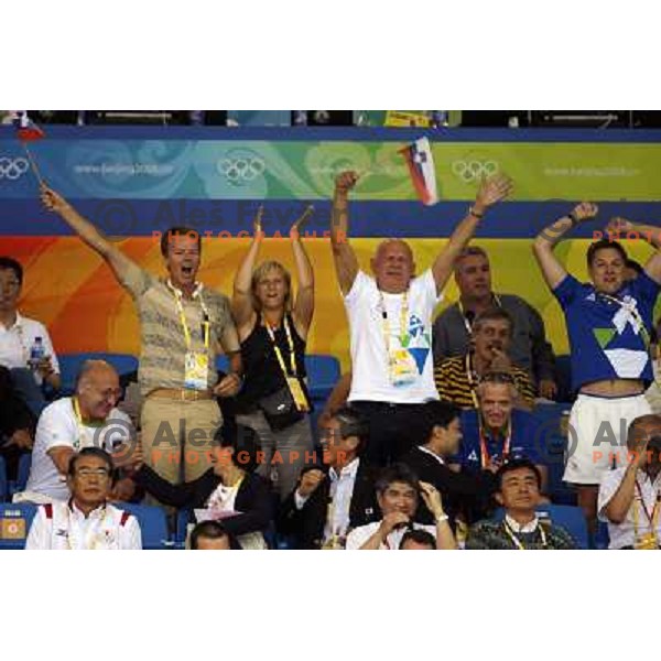 Lucija Polavder (SLO) winning bronze olympic medal in judo category +78 kg at Olympic games in Beijing, China 15.8.2008 