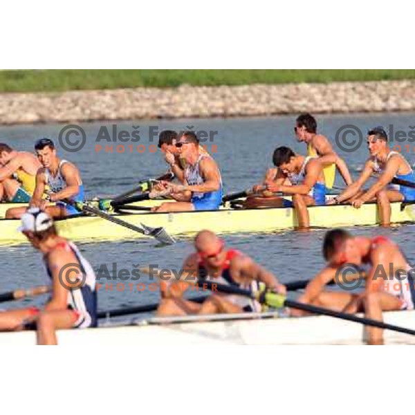 Slovenia"s rowing four (Miha Pirih, Rok Kolander, Rok Rozman, Tomaz Pirih) finished fourth in the final at Olympic games in Beijing, China 16.8.2008 