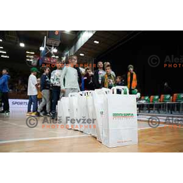 in action during ABA League 2023-2024 regular season basketball match between Cedevita Olimpija and Krka in Ljubljana, Slovenia on December 16, 2023. Foto: Filip Barbalic