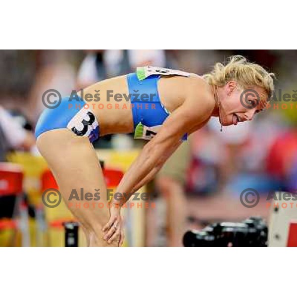 Brigita Langerholc (SLO) running in semi-final of 800 meters at Olympic games in Beijing, China 16.8.2008 