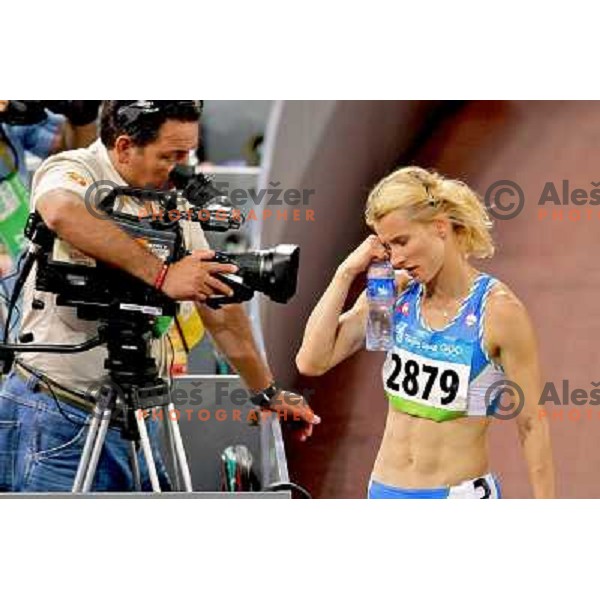 Brigita Langerholc (SLO) running in semi-final of 800 meters at Olympic games in Beijing, China 16.8.2008 