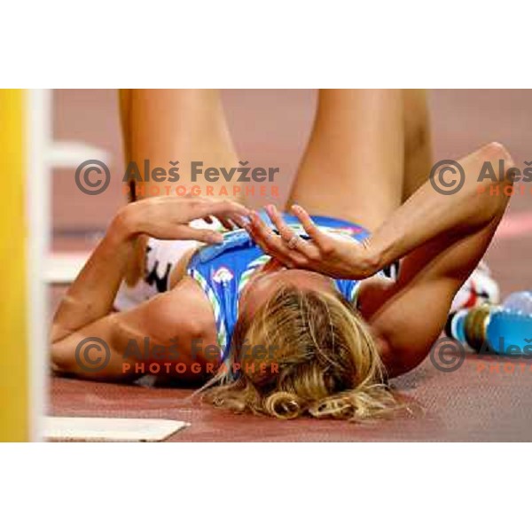 Brigita Langerholc (SLO) running in semi-final of 800 meters at Olympic games in Beijing, China 16.8.2008 