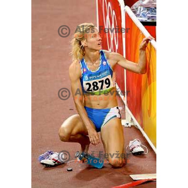 Brigita Langerholc (SLO) running in semi-final of 800 meters at Olympic games in Beijing, China 16.8.2008 