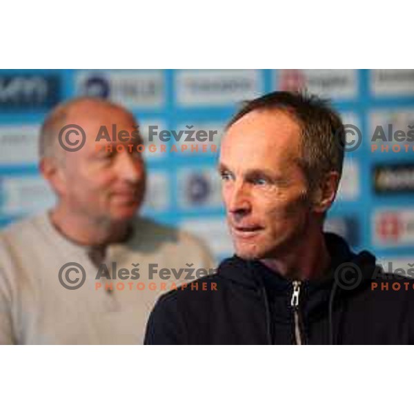 Matjaz Zupan during Slovenia Nordic Ski team press conference in Ljubljana, Slovenia on December 20, 2023 