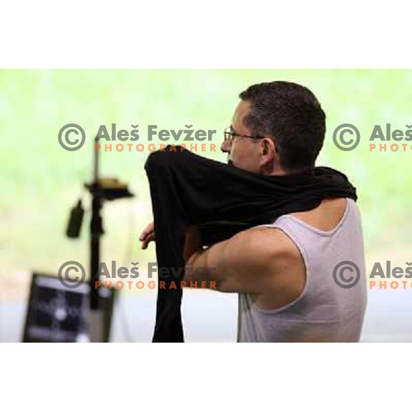 Rajmond Debevec ( SLO) shot 1176 in qualification of 50 meters rifle 3 positions at Olympic games in Beijing, China 17.8.2008 Photo by Ales Fevzer 