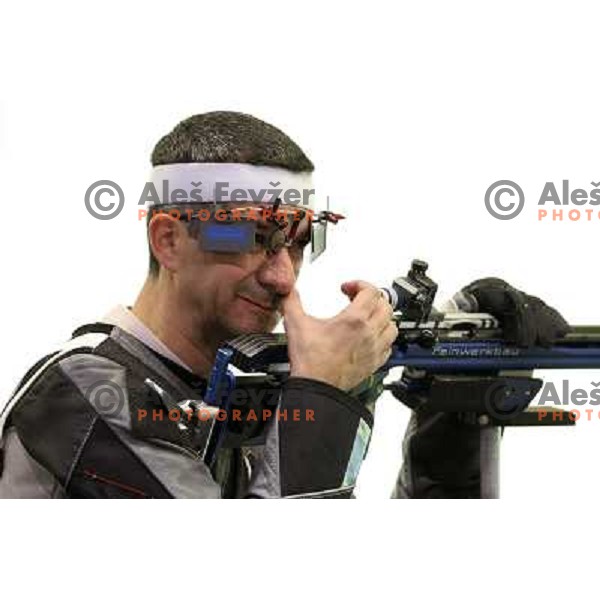 Rajmond Debevec ( SLO) shot 1176 in qualification of 50 meters rifle 3 positions at Olympic games in Beijing, China 17.8.2008 Photo by Ales Fevzer 