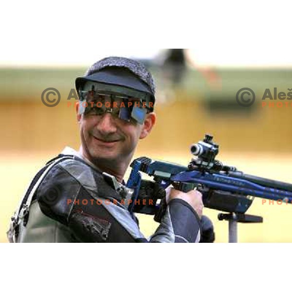 Rajmond Debevec (SLO) won bronze Olympic medal in shooting 50 meters rifle 3 positions at Olympic games in Beijing, China 17.8.2008 