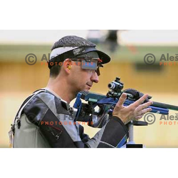 Rajmond Debevec (SLO) won bronze Olympic medal in shooting 50 meters rifle 3 positions at Olympic games in Beijing, China 17.8.2008 