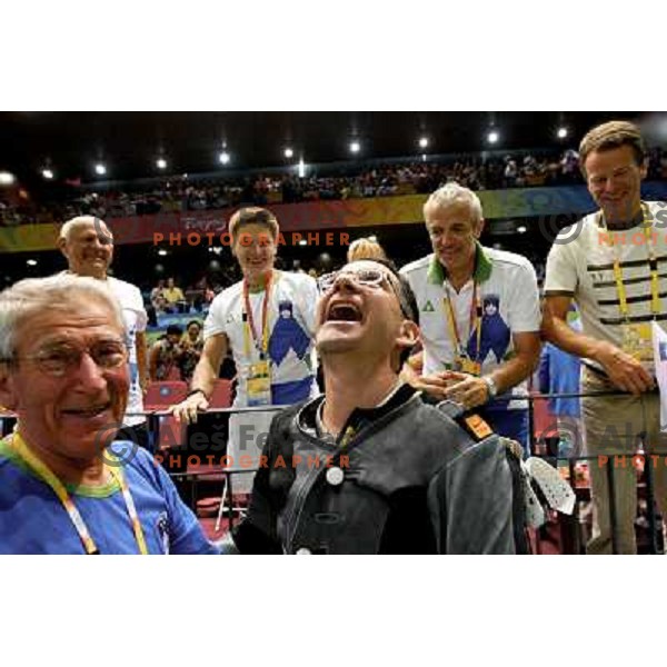 Rajmond Debevec (SLO) won bronze Olympic medal in shooting 50 meters rifle 3 positions at Olympic games in Beijing, China 17.8.2008 