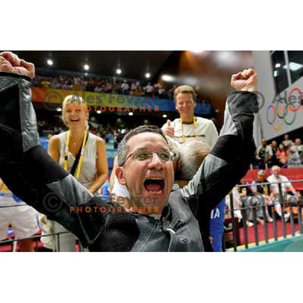 Rajmond Debevec (SLO) won bronze Olympic medal in shooting 50 meters rifle 3 positions at Olympic games in Beijing, China 17.8.2008 