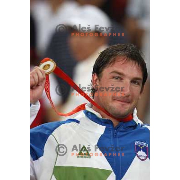 Primoz Kozmus (SLO) won Olympic gold medal in hammer throw at Olympic games in Beijing, China 17.7.2008 