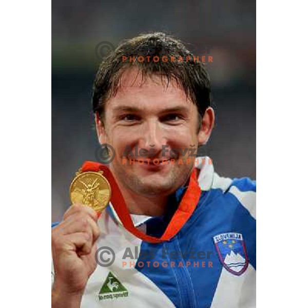 Primoz Kozmus (SLO) won Olympic gold medal in hammer throw at Olympic games in Beijing, China 17.7.2008 