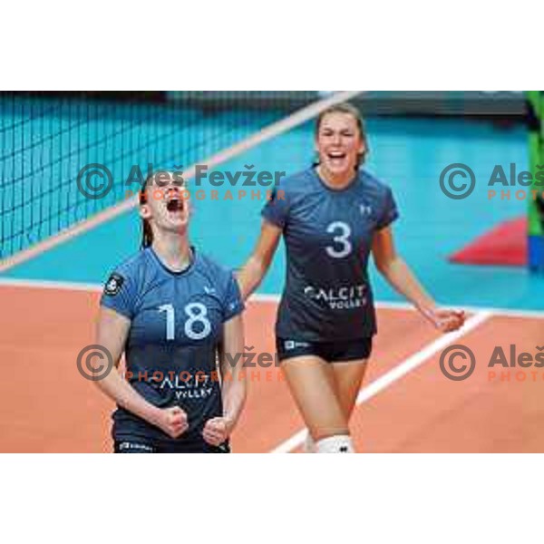 in action during CEV Women’s Champions League Volley match between CALCIT VOLLEY (SLO) and Fenerbache Istanbul (TUR) in Tivoli Hall, Ljubljana, Slovenia on January 11, 2024