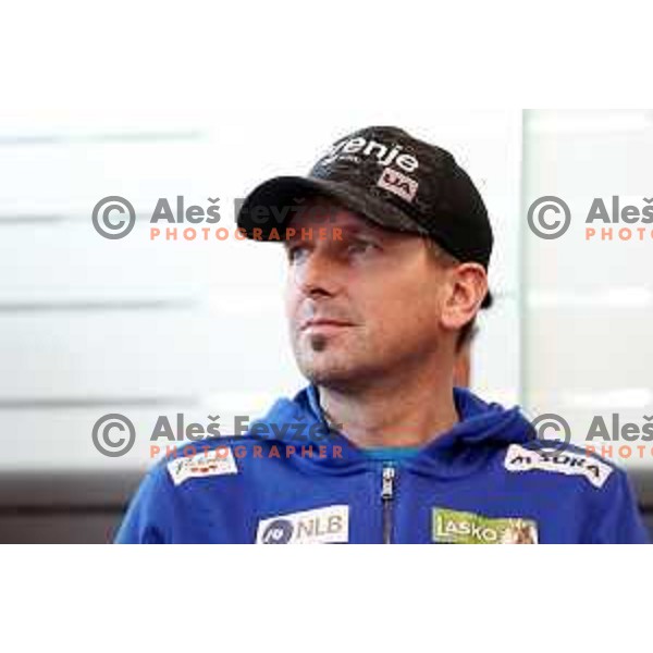 Head coach Zoran Zupancic during Ljubno FIS World Cup Women\'s Ski jumping press conference, Ljubljana on January 24, 2024