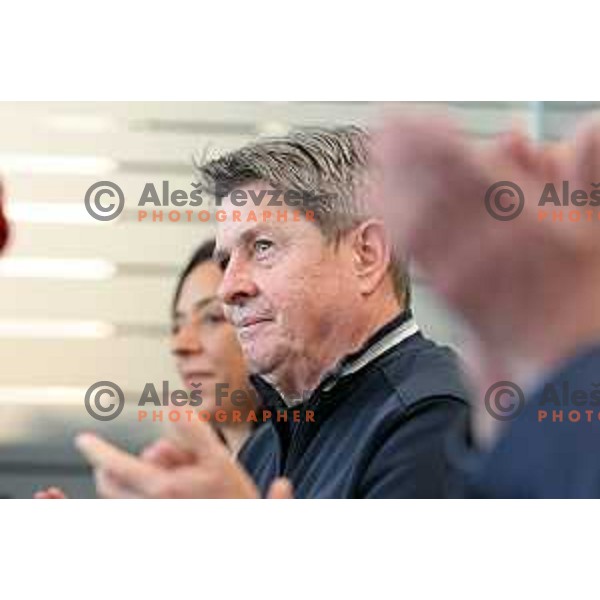 Borut Meh during Ljubno FIS World Cup Women\'s Ski jumping press conference, Ljubljana on January 24, 2024