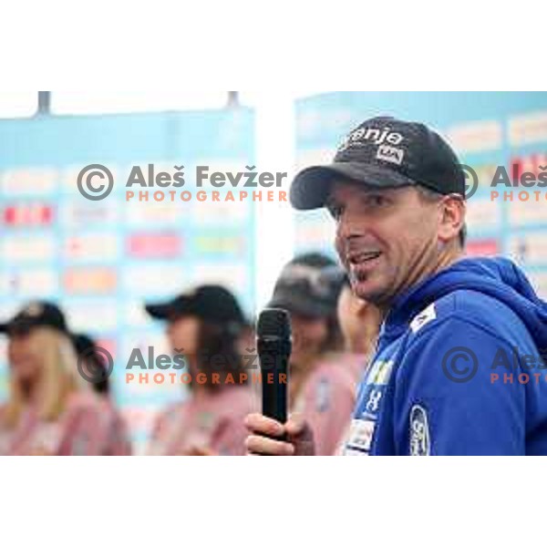 Head coach Zoran Zupancic during Ljubno FIS World Cup Women\'s Ski jumping press conference, Ljubljana on January 24, 2024