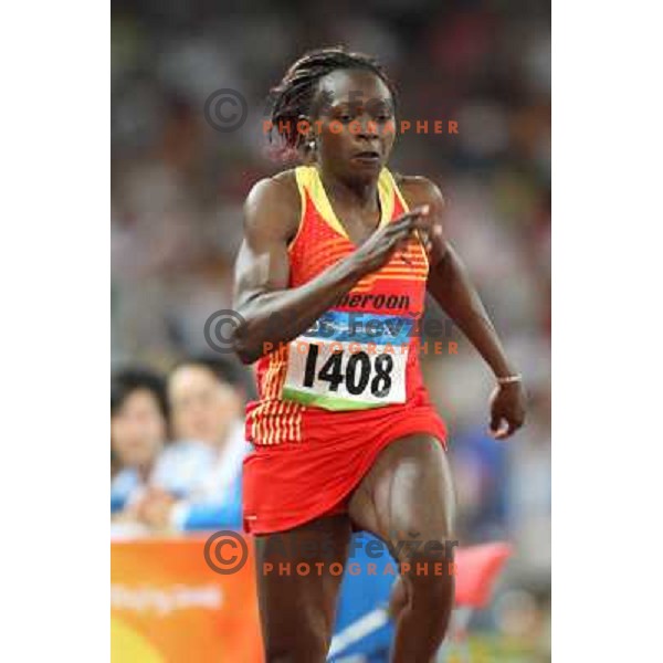 Francoise Mbango Etone (CMR) won olympic gold medal in women\'s triple jump at the Olympic games in Beijing, China 17.8.2008 