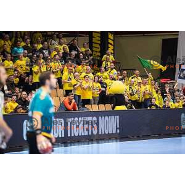 during EHF European league match between Gorenje Velenje and Nexe Nasice in Velenje, Slovenia on February 20, 2024