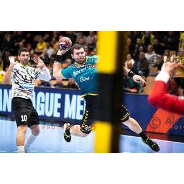 Branko Predovic during EHF European league match between Gorenje Velenje and Nexe Nasice in Velenje, Slovenia on February 20, 2024