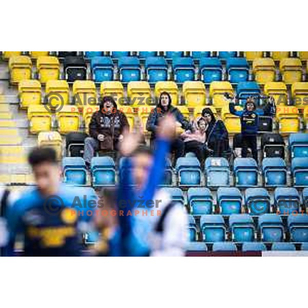 Celje supporters during Prva liga Telemach football match between Celje and Rogaska in Stadion Z’Dezele, Celje, Slovenia on February 22, 2024. Photo: Jure Banfi