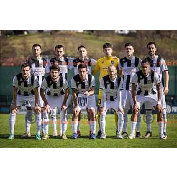 Rogaska starting eleven during Prva liga Telemach football match between Rogaska and Maribor in Sportni center Rogaska Slatina, Slovenia on February 25, 2024. Photo: Jure Banfi